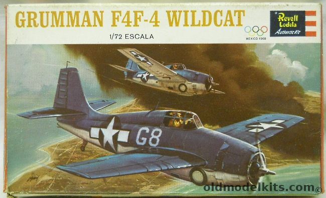 Revell 1/72 Grumman F4F-4 Wildcat 1968 Olympics Mexico City Issue, H639 plastic model kit
